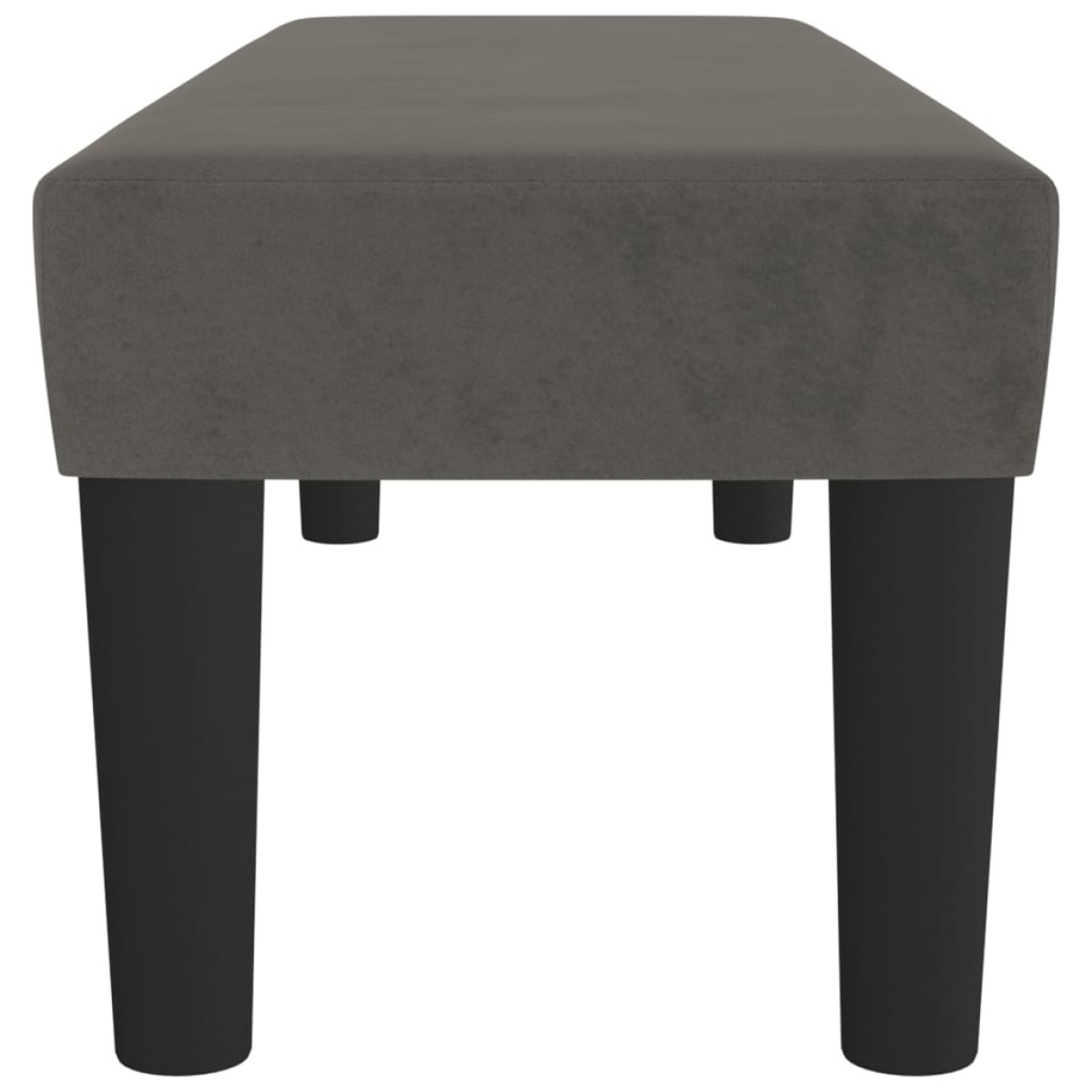 vidaXL Πάγκος Σκούρο Γκρι 100x30x30 εκ. Βελούδινος