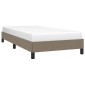 vidaXL Πλαίσιο Κρεβατιού Taupe 90x190 εκ. Υφασμάτινο