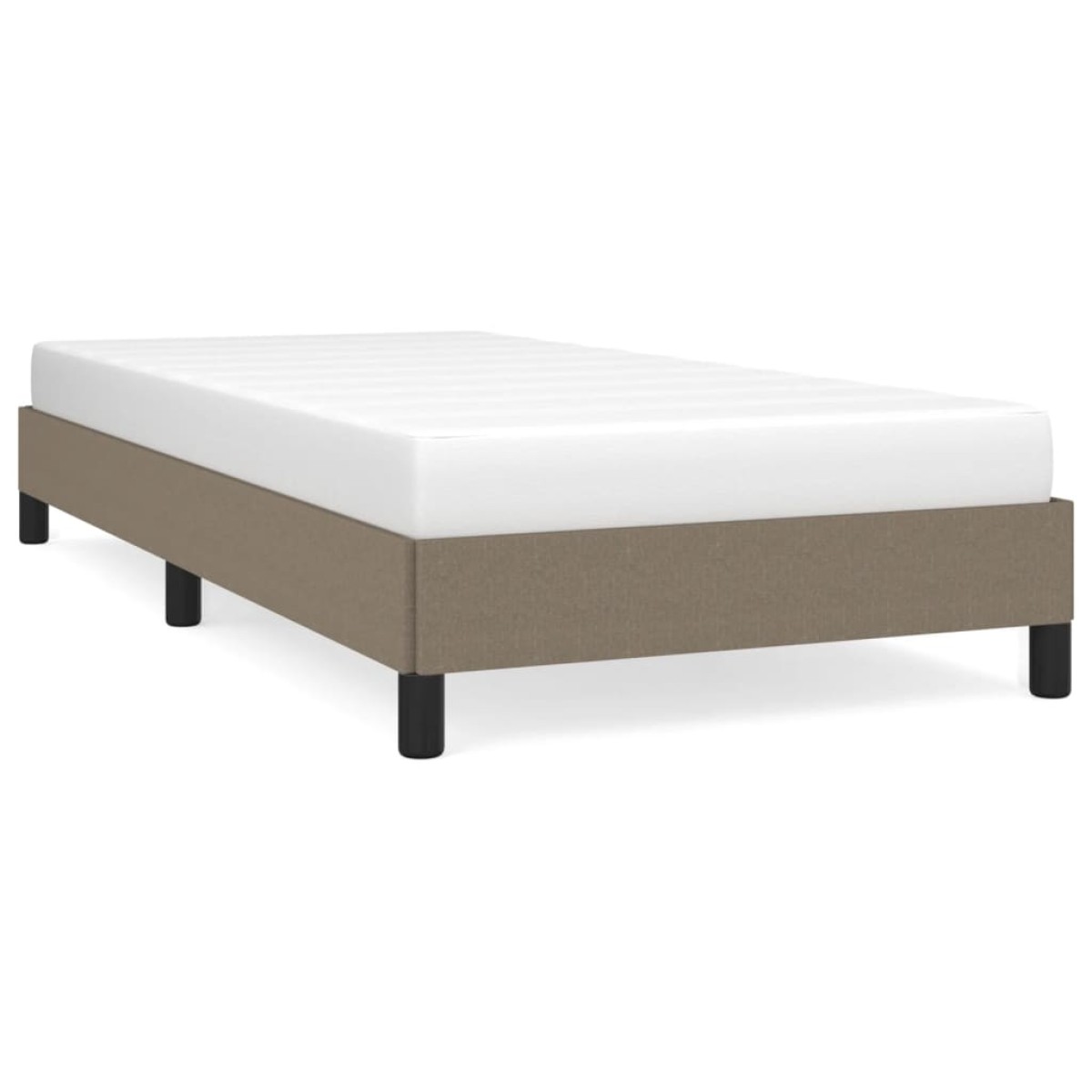 vidaXL Πλαίσιο Κρεβατιού Taupe 90x200 εκ. Υφασμάτινο