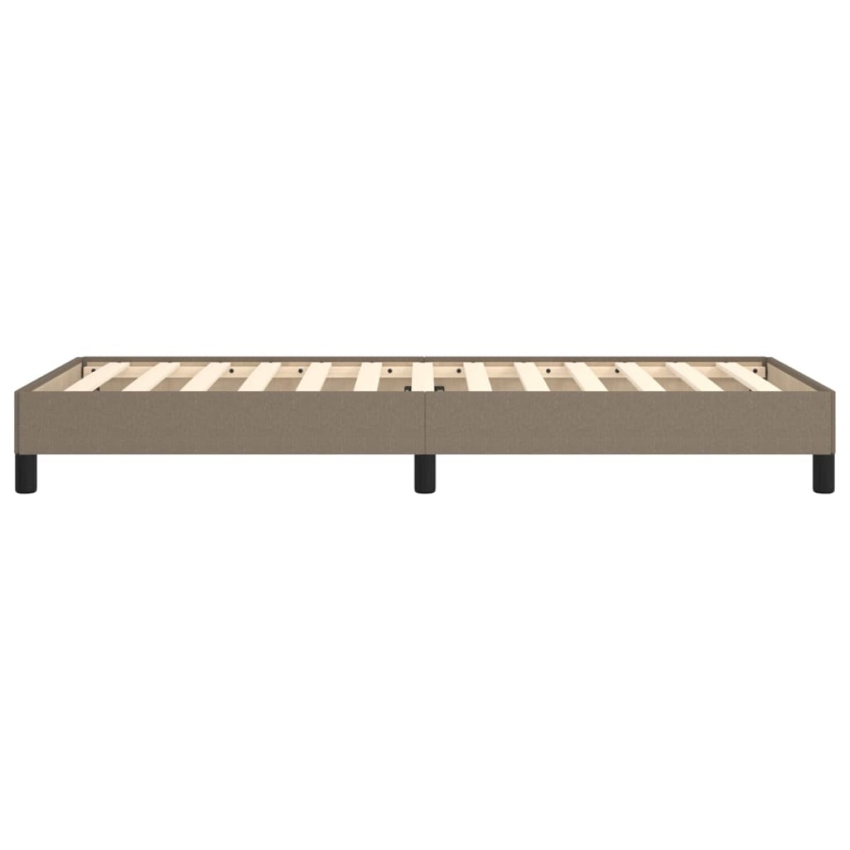 vidaXL Πλαίσιο Κρεβατιού Taupe 90x200 εκ. Υφασμάτινο