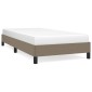 vidaXL Πλαίσιο Κρεβατιού Taupe 100x200 εκ. Υφασμάτινο