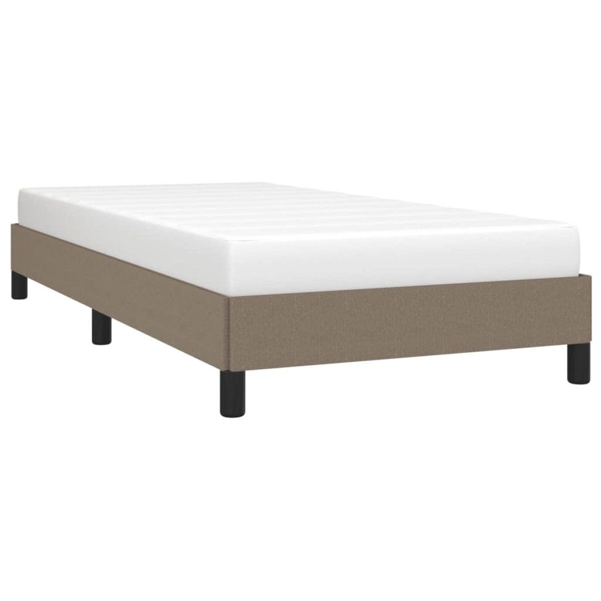 vidaXL Πλαίσιο Κρεβατιού Taupe 100x200 εκ. Υφασμάτινο