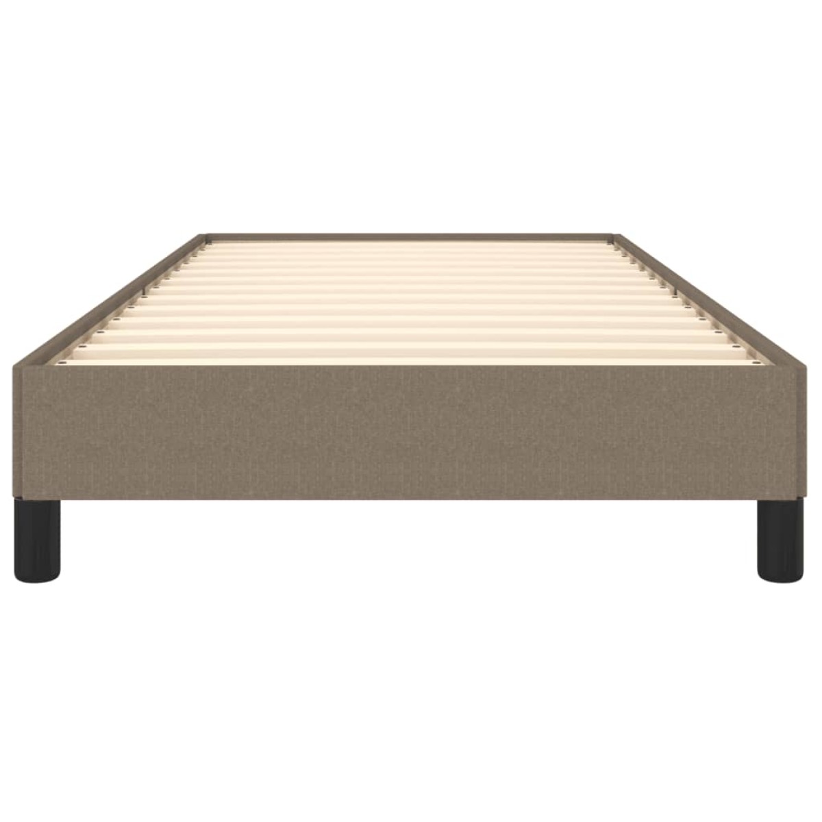 vidaXL Πλαίσιο Κρεβατιού Taupe 100x200 εκ. Υφασμάτινο
