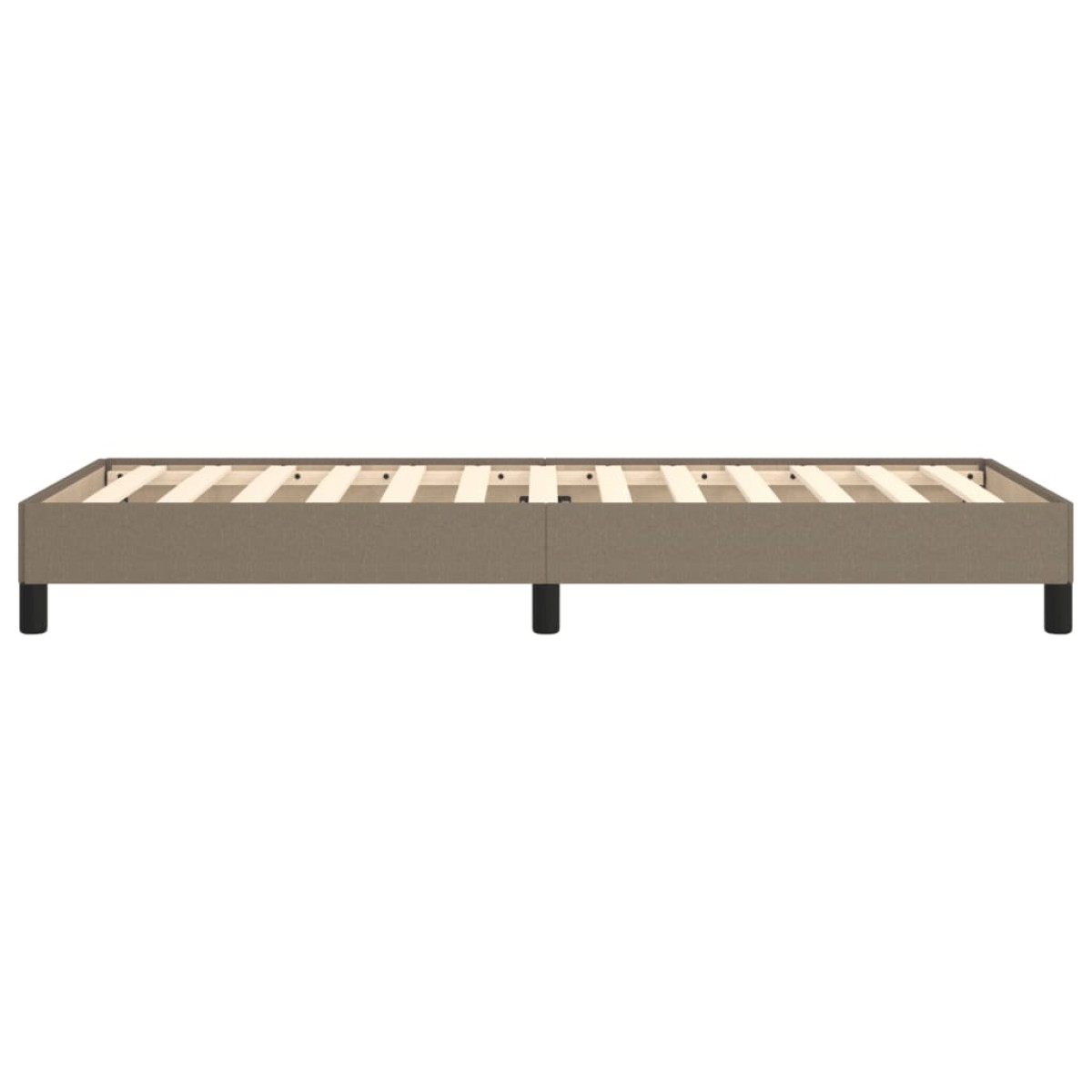 vidaXL Πλαίσιο Κρεβατιού Taupe 100x200 εκ. Υφασμάτινο