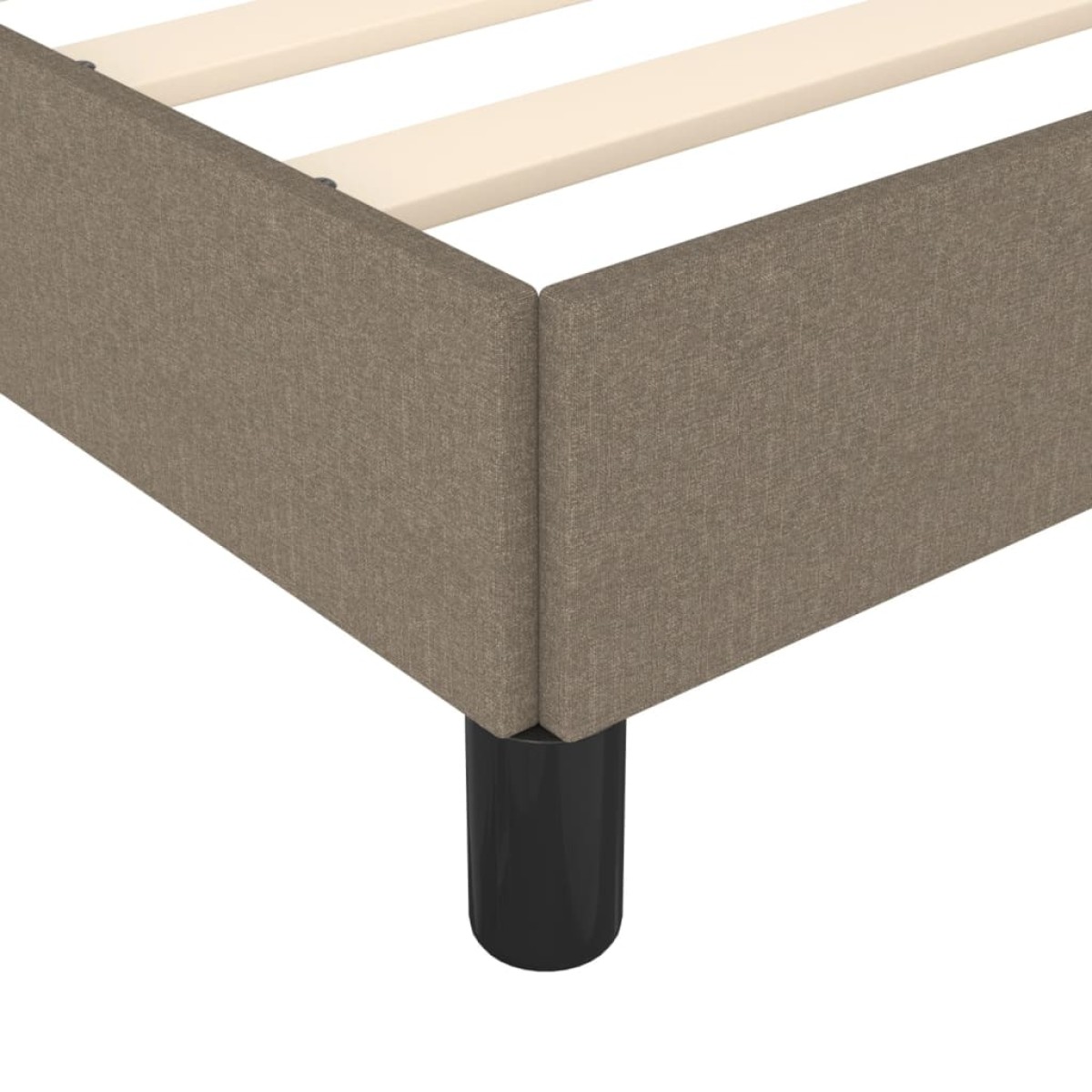 vidaXL Πλαίσιο Κρεβατιού Taupe 100x200 εκ. Υφασμάτινο