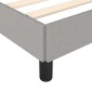 vidaXL Πλαίσιο Κρεβατιού Ανοιχτό Γκρι 140 x 190 εκ. Υφασμάτινο