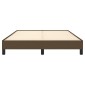 vidaXL Πλαίσιο Κρεβατιού Σκούρο Καφέ 140 x 190 εκ. Υφασμάτινο