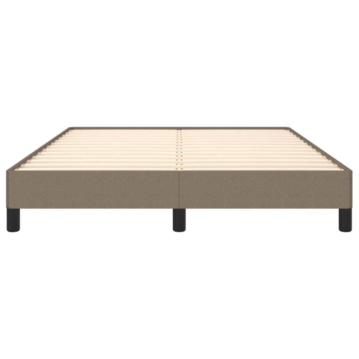 vidaXL Πλαίσιο Κρεβατιού Taupe 140 x 190 εκ. Υφασμάτινο
