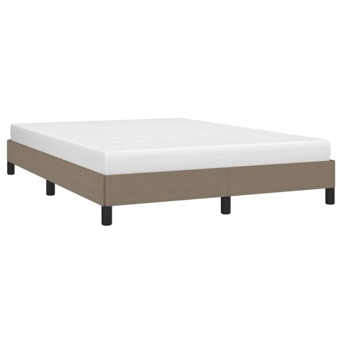 vidaXL Πλαίσιο Κρεβατιού Taupe 140x200 εκ. Υφασμάτινο