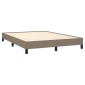 vidaXL Πλαίσιο Κρεβατιού Taupe 140x200 εκ. Υφασμάτινο