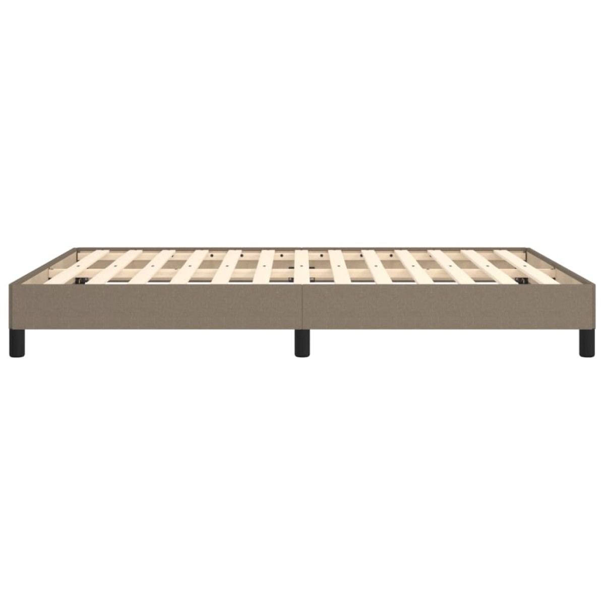 vidaXL Πλαίσιο Κρεβατιού Taupe 140x200 εκ. Υφασμάτινο