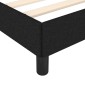 vidaXL Πλαίσιο Κρεβατιού Μαύρο 160x200 εκ. Υφασμάτινο