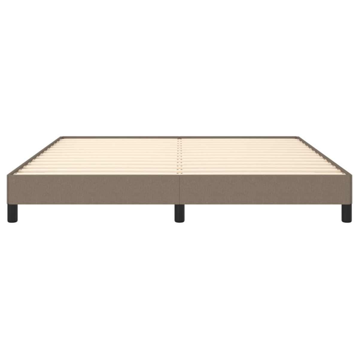 vidaXL Πλαίσιο Κρεβατιού Taupe 160x200 εκ. Υφασμάτινο