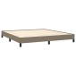 vidaXL Πλαίσιο Κρεβατιού Taupe 180x200 εκ. Υφασμάτινο