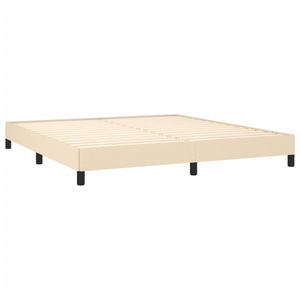 vidaXL Πλαίσιο Κρεβατιού Κρεμ 180x200 εκ. Υφασμάτινο