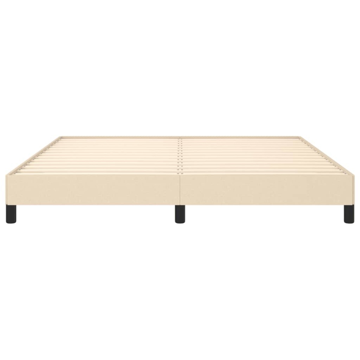 vidaXL Πλαίσιο Κρεβατιού Κρεμ 180x200 εκ. Υφασμάτινο