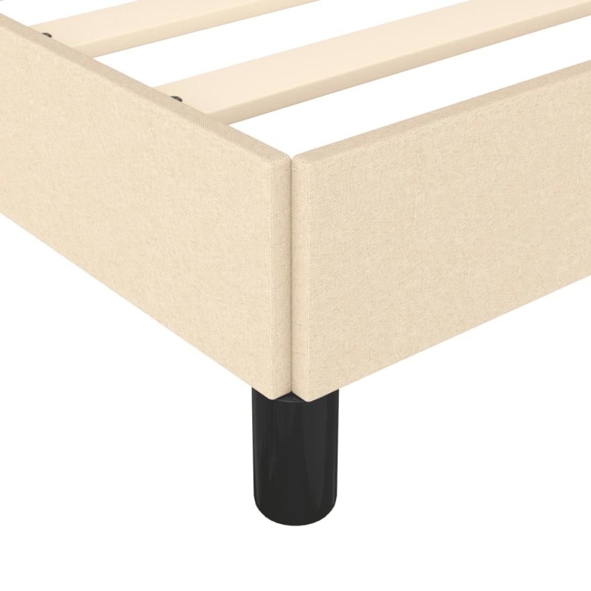 vidaXL Πλαίσιο Κρεβατιού Κρεμ 180x200 εκ. Υφασμάτινο