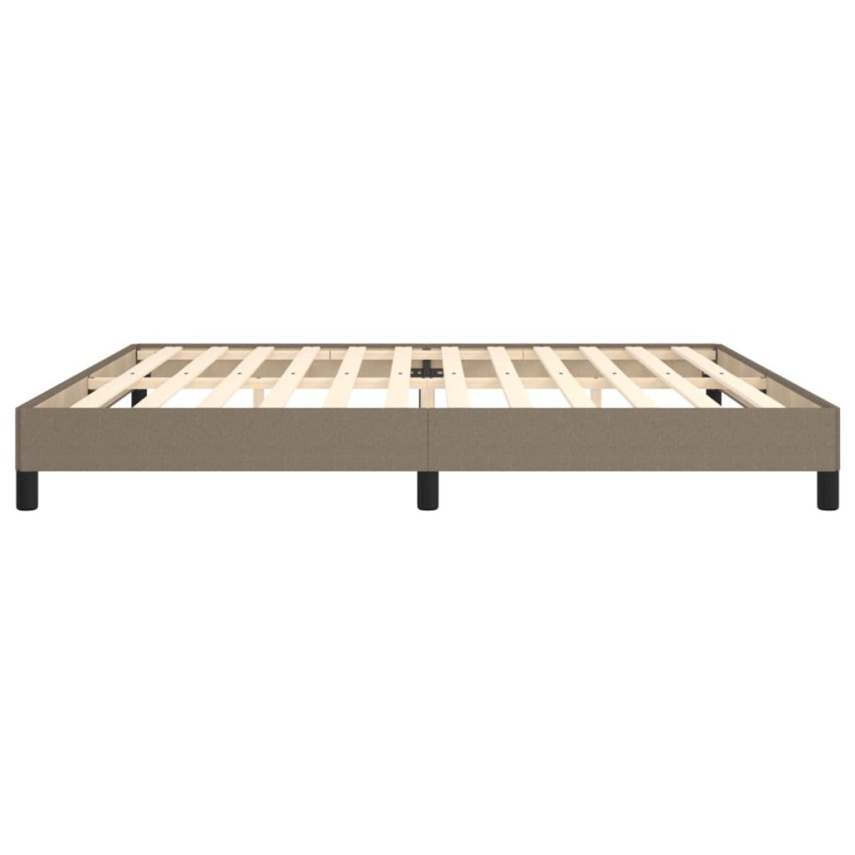 vidaXL Πλαίσιο Κρεβατιού Taupe 200x200 εκ. Υφασμάτινο