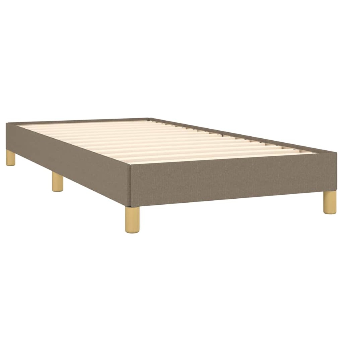 vidaXL Πλαίσιο Κρεβατιού Taupe 90x190 εκ. Υφασμάτινο