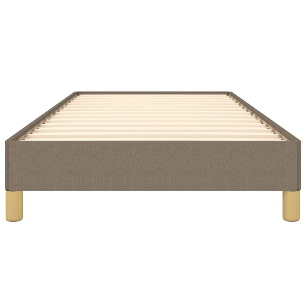 vidaXL Πλαίσιο Κρεβατιού Taupe 90x190 εκ. Υφασμάτινο
