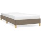 vidaXL Πλαίσιο Κρεβατιού Taupe 100x200 εκ. Υφασμάτινο