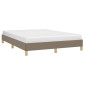 vidaXL Πλαίσιο Κρεβατιού Taupe 140 x 190 εκ. Υφασμάτινο