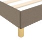 vidaXL Πλαίσιο Κρεβατιού Taupe 140 x 190 εκ. Υφασμάτινο