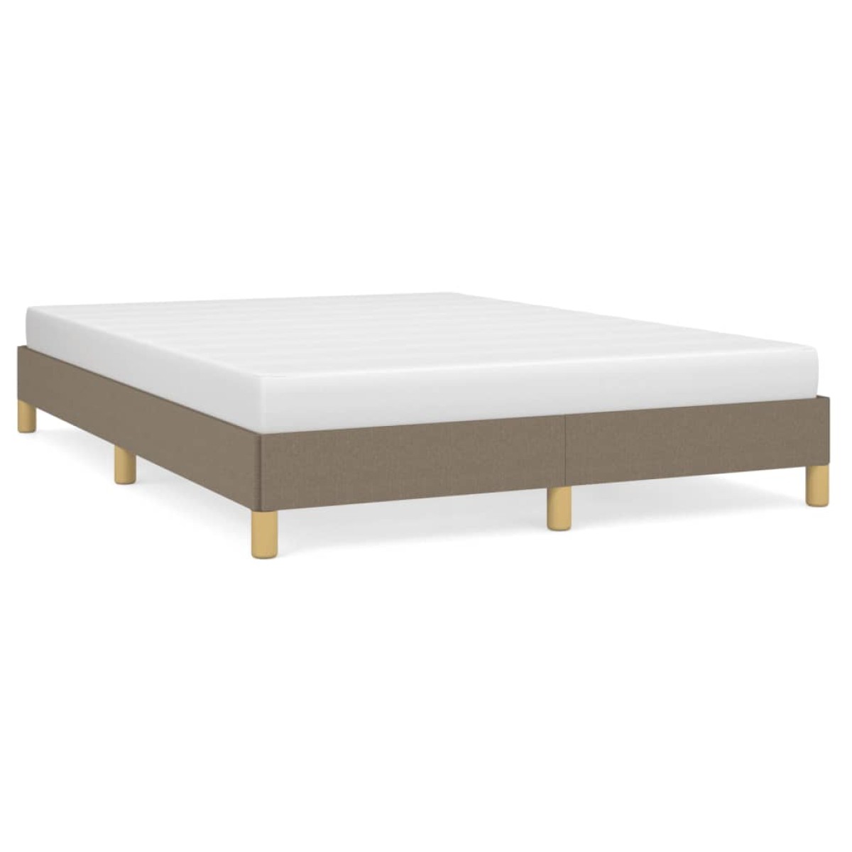 vidaXL Πλαίσιο Κρεβατιού Taupe 140x200 εκ. Υφασμάτινο