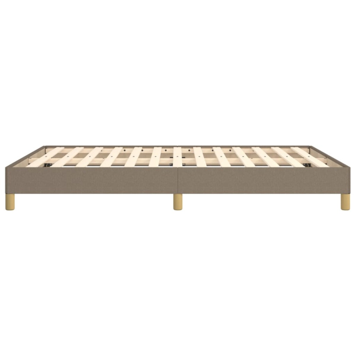 vidaXL Πλαίσιο Κρεβατιού Taupe 140x200 εκ. Υφασμάτινο