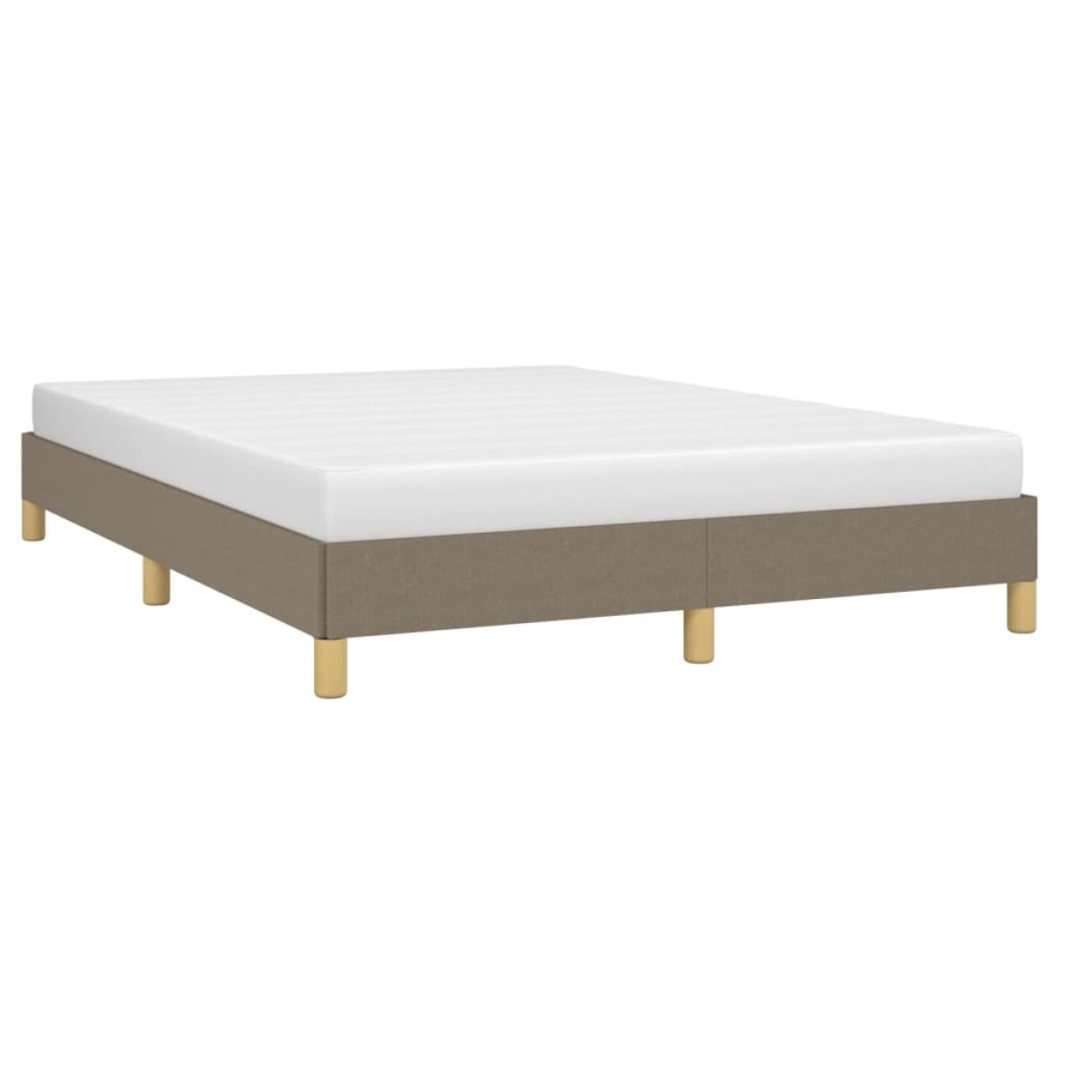 vidaXL Πλαίσιο Κρεβατιού Taupe 160x200 εκ. Υφασμάτινο