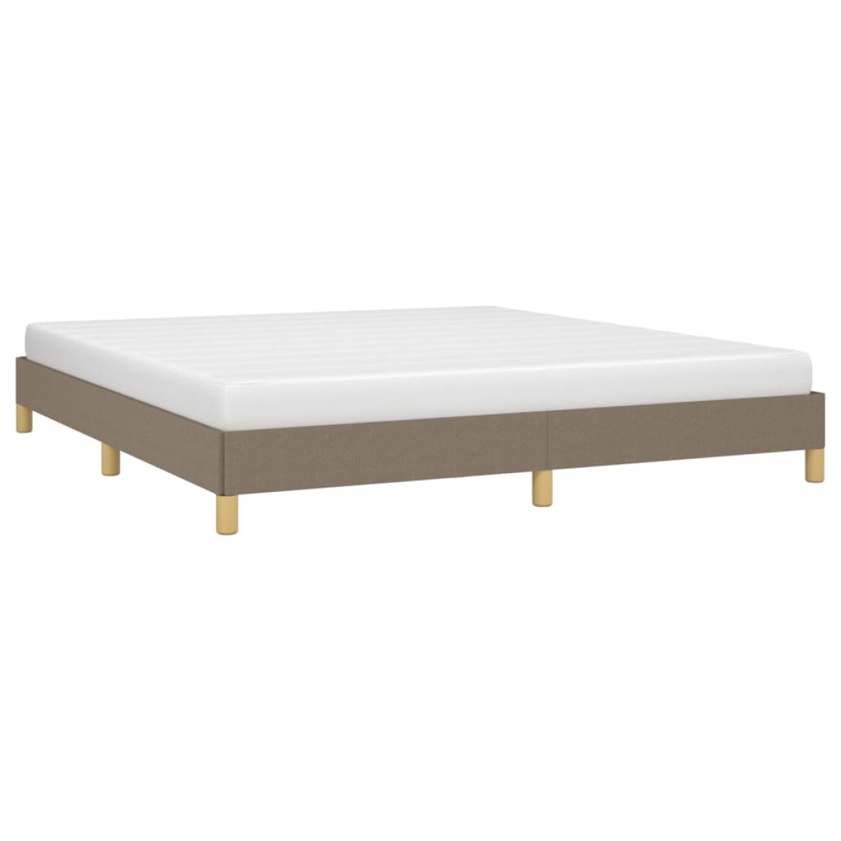 vidaXL Πλαίσιο Κρεβατιού Taupe 180x200 εκ. Υφασμάτινο