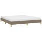 vidaXL Πλαίσιο Κρεβατιού Taupe 180x200 εκ. Υφασμάτινο