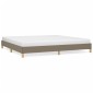 vidaXL Πλαίσιο Κρεβατιού Taupe 200x200 εκ. Υφασμάτινο
