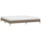 vidaXL Πλαίσιο Κρεβατιού Taupe 200x200 εκ. Υφασμάτινο