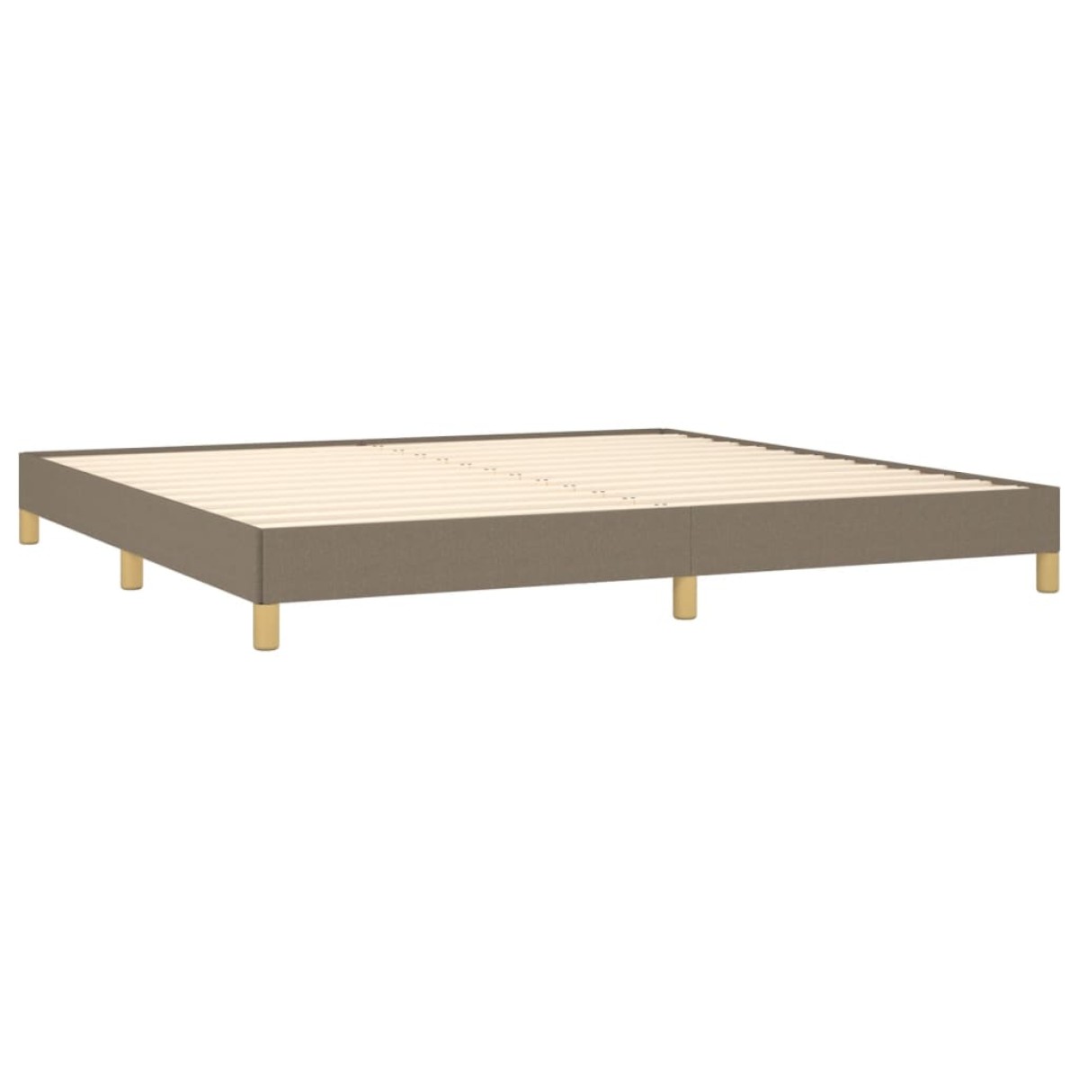 vidaXL Πλαίσιο Κρεβατιού Taupe 200x200 εκ. Υφασμάτινο