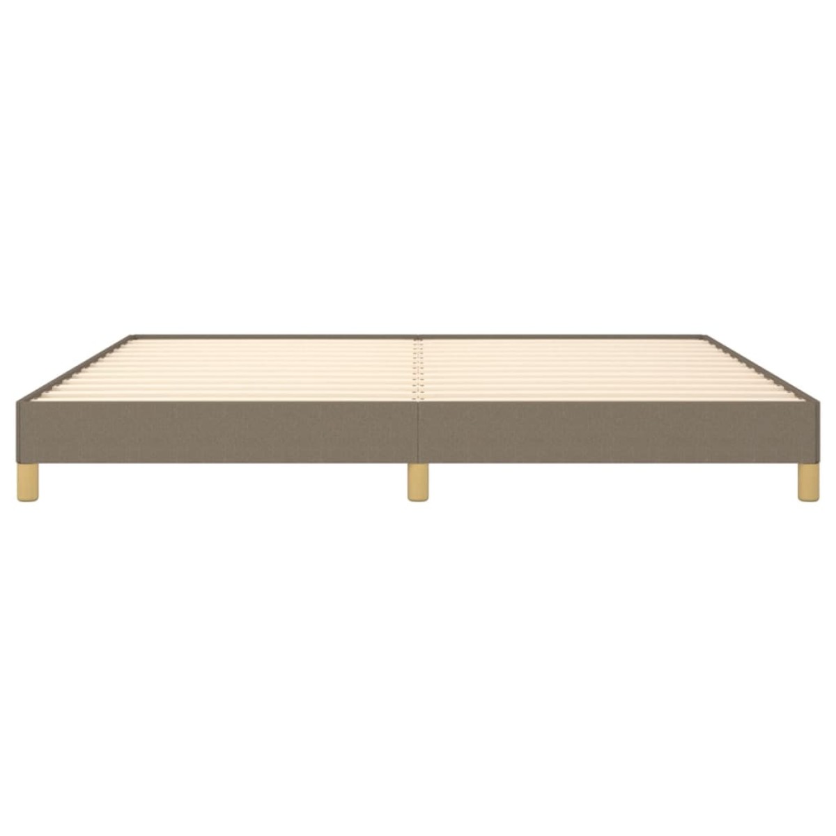 vidaXL Πλαίσιο Κρεβατιού Taupe 200x200 εκ. Υφασμάτινο