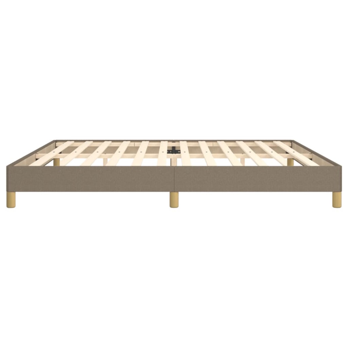 vidaXL Πλαίσιο Κρεβατιού Taupe 200x200 εκ. Υφασμάτινο
