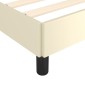 vidaXL Πλαίσιο Κρεβατιού Κρεμ 140x190 εκ. από Συνθετικό Δέρμα