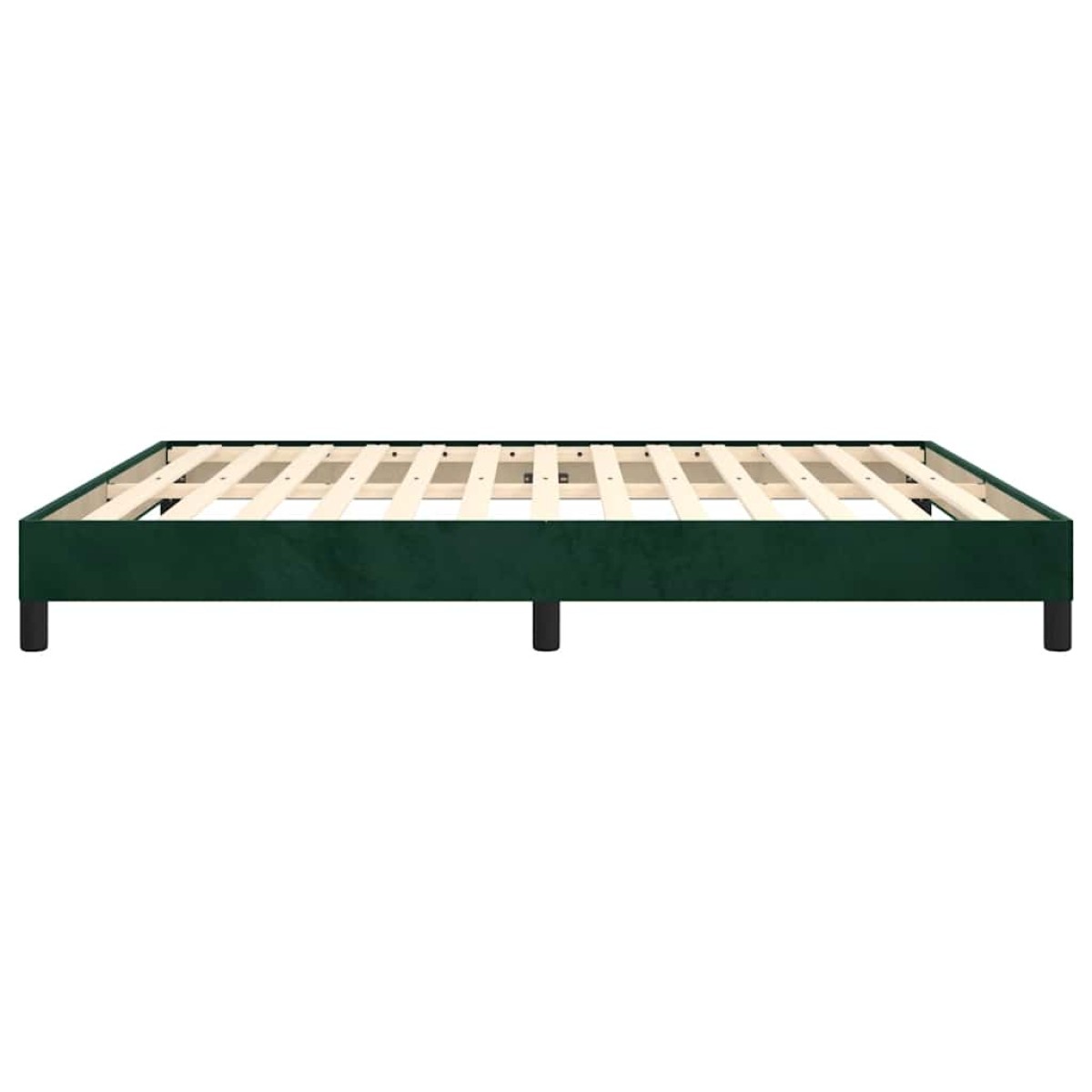vidaXL Πλαίσιο Κρεβατιού Σκούρο Πράσινο 180x200 εκ. Βελούδινο