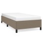 vidaXL Πλαίσιο Κρεβατιού Taupe 90x200 εκ. Υφασμάτινο