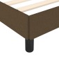 vidaXL Πλαίσιο Κρεβατιού Σκούρο Καφέ 100x200 εκ. Υφασμάτινο