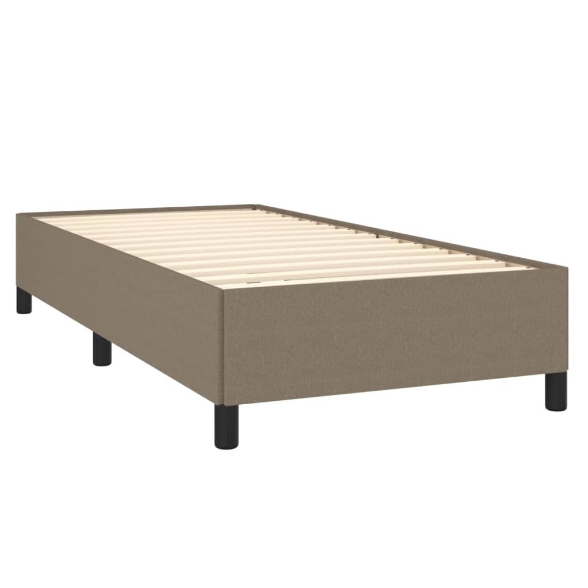 vidaXL Πλαίσιο Κρεβατιού Taupe 100x200 εκ. Υφασμάτινο