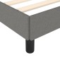 vidaXL Πλαίσιο Κρεβατιού Σκούρο Γκρι 120x200 εκ. Υφασμάτινο