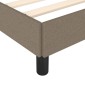 vidaXL Πλαίσιο Κρεβατιού Taupe 120x200 εκ. Υφασμάτινο