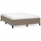 vidaXL Πλαίσιο Κρεβατιού Taupe 140x200 εκ. Υφασμάτινο