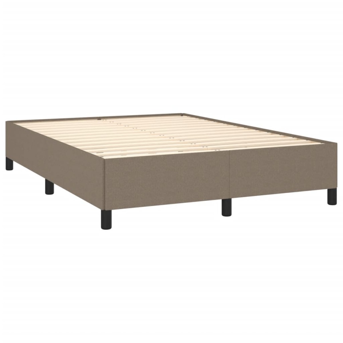 vidaXL Πλαίσιο Κρεβατιού Taupe 140x200 εκ. Υφασμάτινο