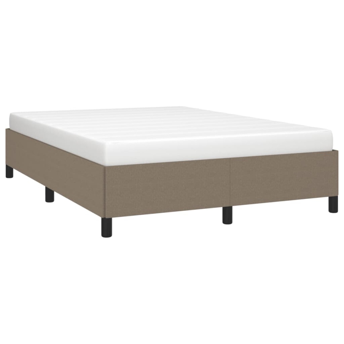 vidaXL Πλαίσιο Κρεβατιού Taupe 140x200 εκ. Υφασμάτινο