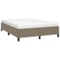 vidaXL Πλαίσιο Κρεβατιού Taupe 140x200 εκ. Υφασμάτινο