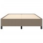 vidaXL Πλαίσιο Κρεβατιού Taupe 140x200 εκ. Υφασμάτινο