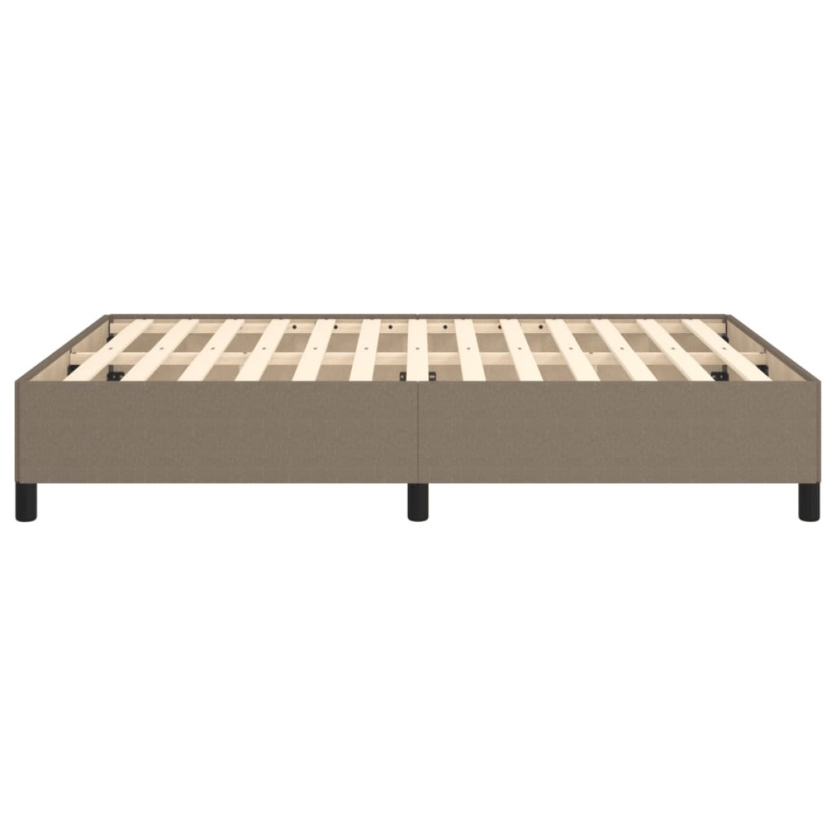 vidaXL Πλαίσιο Κρεβατιού Taupe 140x200 εκ. Υφασμάτινο